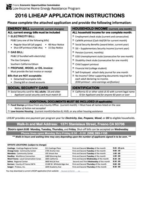 Liheap Application Energy Intake Form Printable Pdf Download ...