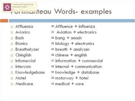 Portmanteau words - YouTube