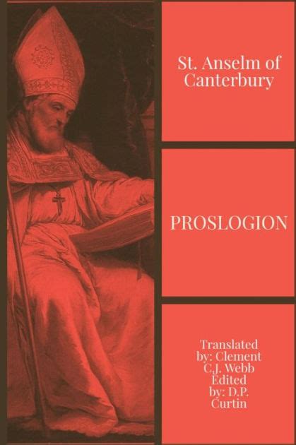 Proslogion by St Anselm of Canterbury, Paperback | Barnes & Noble®