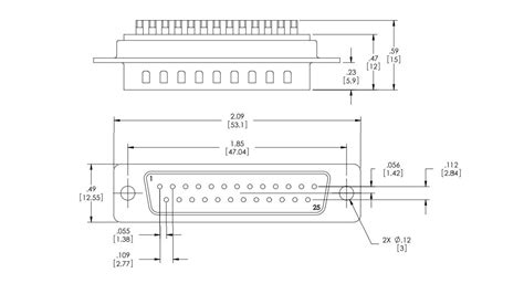 MIL-DTL-24308 DB25 Connector Pinout, Datasheet And Specs, 54% OFF