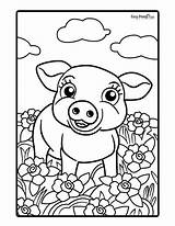 Printable Pig Coloring Pages  Easy Peasy And Fun sketch template
