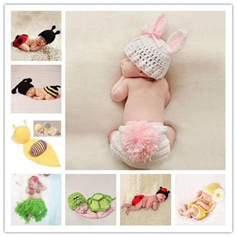 Newborn Crochet Knit Photo Props – Cozy Nursery