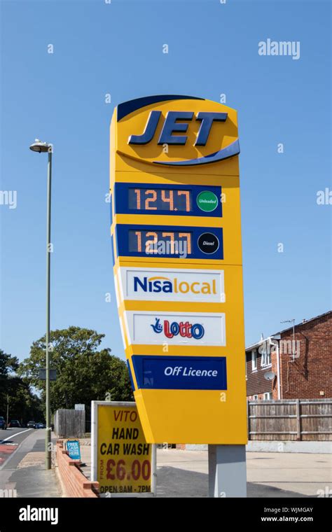 Petrol station signage hi-res stock photography and images - Alamy