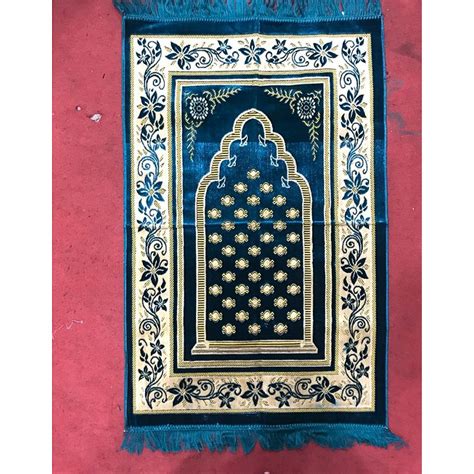 Janamaz in Royal Blue - Islamic prayer mat online in India at shiddat.com