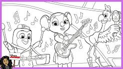 Disney Junior TOTS Coloring Pages - YouTube