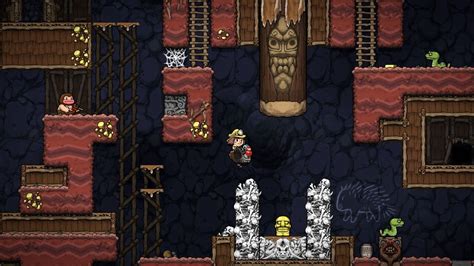 Spelunky 1 and Spelunky 2 Switch gameplay