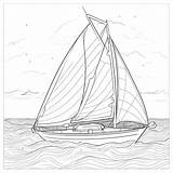Yacht coloring Page – Coloring Corner sketch template