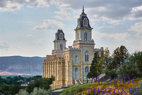 Manti Utah LDS Temple Photograph in the Distance-instant Digital ...