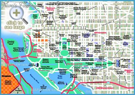 Washington Map Tourist Attractions - TravelsFinders.Com