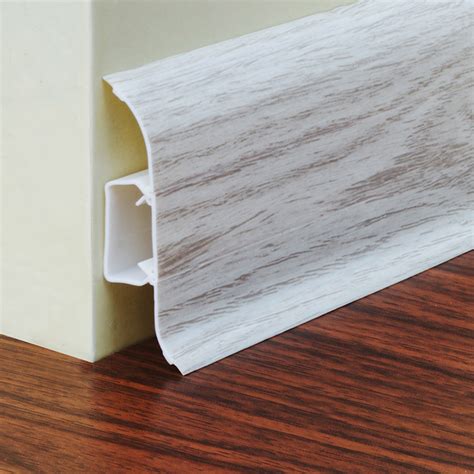 plastic skirting board covers white - Greencovering