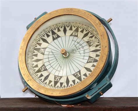 Rare Large Ships Compass Excellent Working Marine Navigation