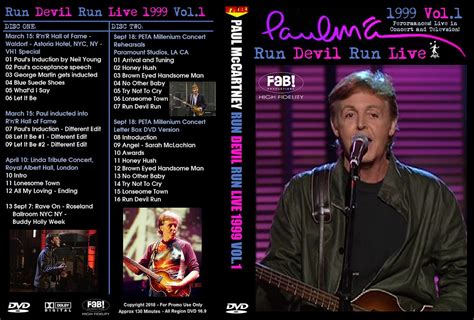 PAUL McCARTNEY (2/DVD) RUN DEVIL RUN LIVE 1999 VOL.1