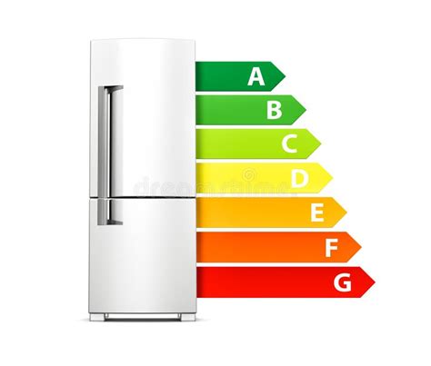 Refrigerator with Energy Efficiency Classes. European Union Energy Label Stock Illustration ...