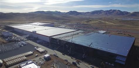 Tesla Gigafactory drone footage December - Business Insider