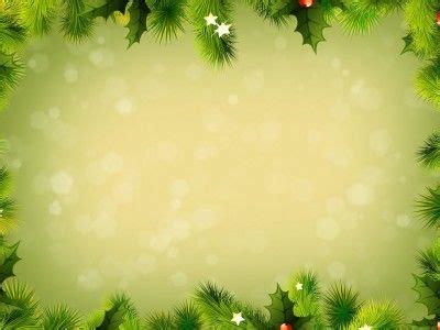 Green Christmas Frame PowerPoint Background