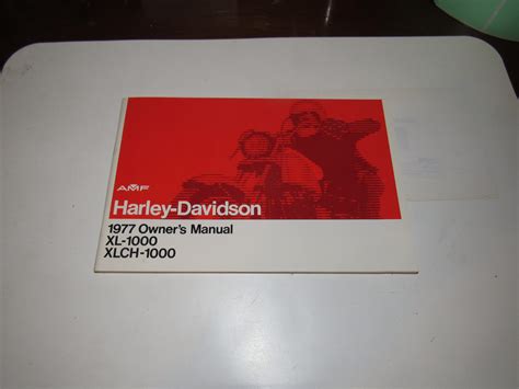 Genuine Harley Davidson Sportster Owners Manual 1977 - TJs Motorcycles