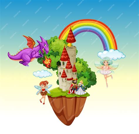 Premium Vector | An isolated fairytale land