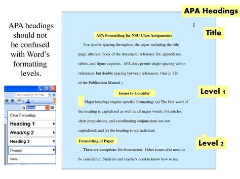 Apa Spacing Between Level 2 - Format Apa Headings And Subheadings Quickly / If four levels are ...