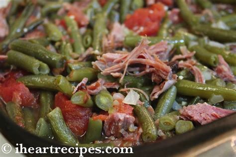 Southern Green Beans with Smoked Turkey | I Heart Recipes