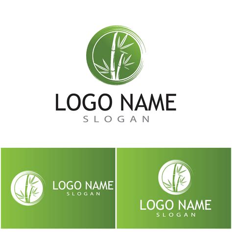 Bamboo Logo Template vector icon illustration design 6813550 Vector Art ...