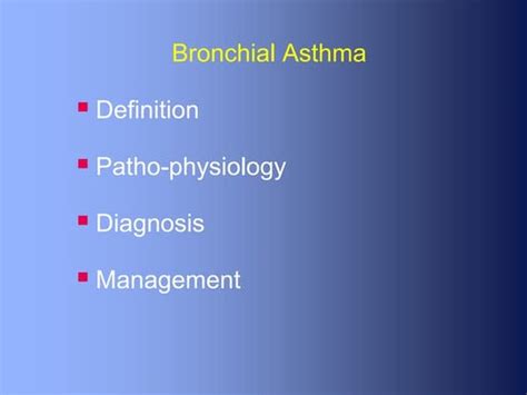 Pathophysiology of bronchial asthma