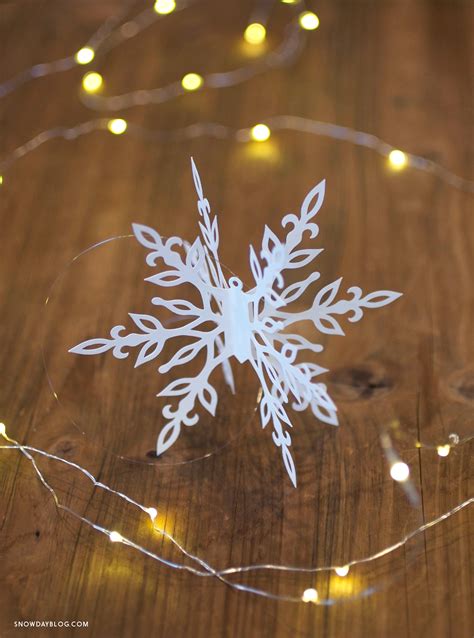 Snowflake SVG, 3D Snowflakes for Ornaments, Garland, Table Decoration ...