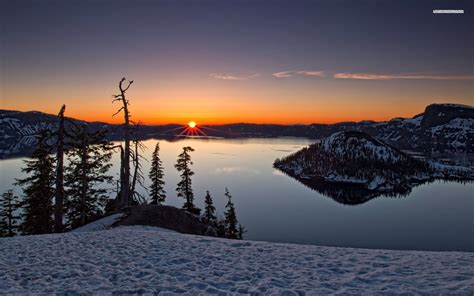 Winter Lake Sunrise Wallpapers - Wallpaper Cave