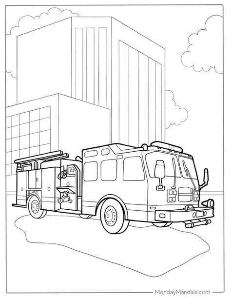 Fire Safety Coloring Pages