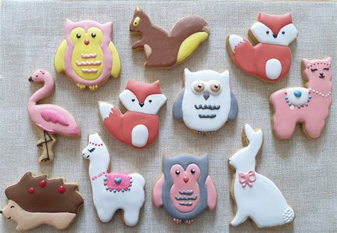 Woodland Creatures Set – Personalised Cookies