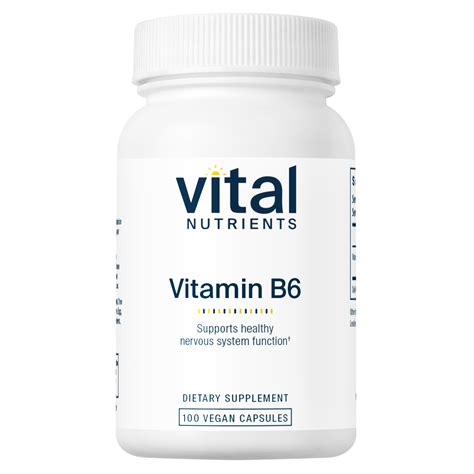 Vitamin B6 Supplement 100mg | Best Vitamin B6 Supplement Brand