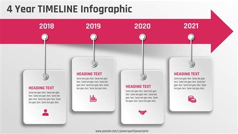 19.[PowerPoint] Create 4 step 3D TIMELINE infographic | Agenda Slide | Free Template - YouTube