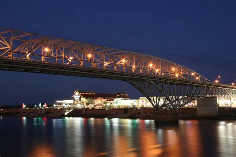 Bossier City, LA : Louisiana Boardwalk and Texas Street Bridge, early ...