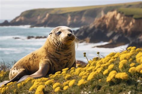 Premium AI Image | Beautiful wildlife on lundy island