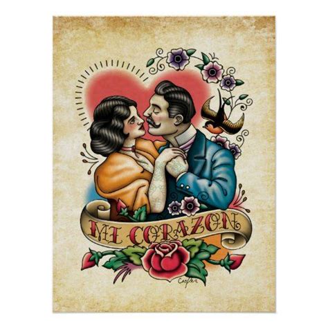 "Mi Corazon" Poster | Zazzle