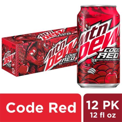 Mountain Dew® Code Red Soda Cans, 12 pk / 12 fl oz - Smith’s Food and Drug