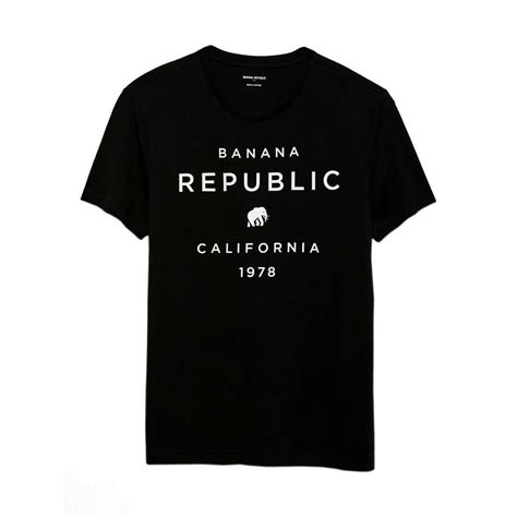 Banana Republic - New Banana Republic Mens Black White Modern Logo ...