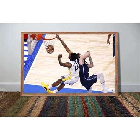 Andrew Wiggins dunk over Luka Doncic in Game 3 Canvas Poster,Andrew ...