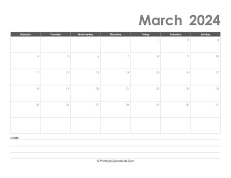 March 2024 Calendar Excel - Katha Maurene