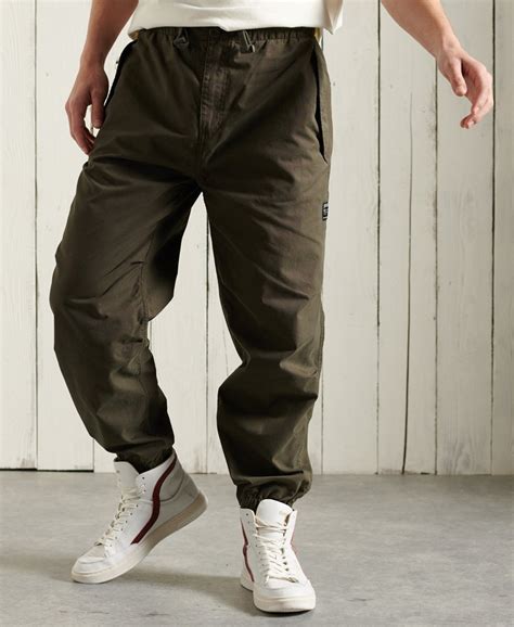 Mens - Parachute Grip Pants in Olive Night | Superdry