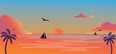 Sunset Background Design, Sunset, Background, Design Background Image And Wallpaper for Free ...