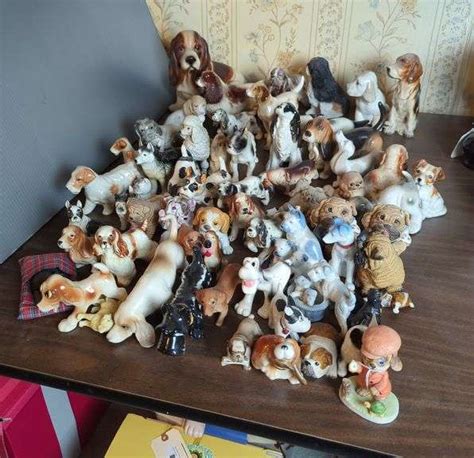 Porcelain And Ceramic Dog Figurines, Assorted Brands And Sizes ...