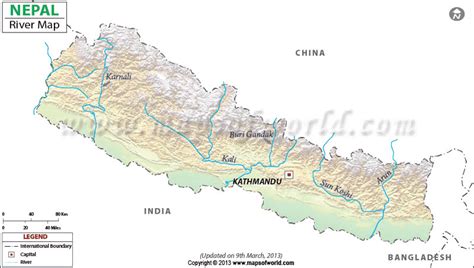 Nepal River Map