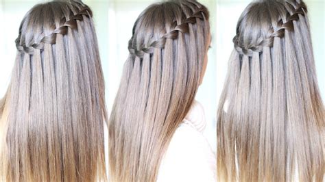 Waterfall Braid Tutorial for Beginners | DIY Waterfall Braid Tutorial ...