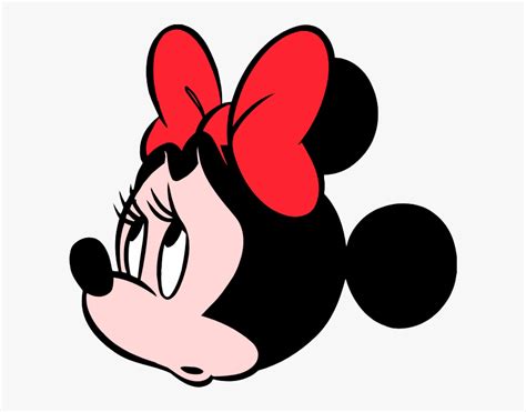 Minnie Mouse Head Pictures Of Minnie Mouse Face Allofpicts - Minnie Mouse Side Profile, HD Png ...