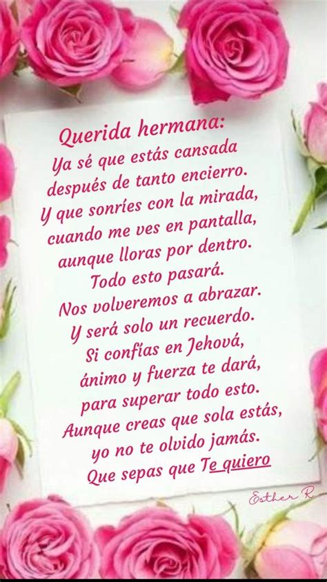 Ánimo hermana jw | Carta para un hermano, Frases bonitas de motivacion, Imagenes testigos de jehova