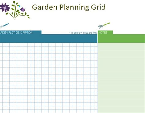 Garden Planner Template