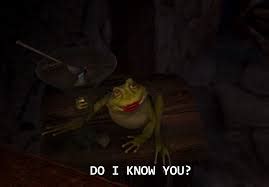 In Shrek 2, King Harold (a.k.a the Frog King) goes to a bar to meet ...