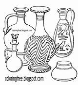 Pottery Pot Coloring Pages Sketch Page sketch template