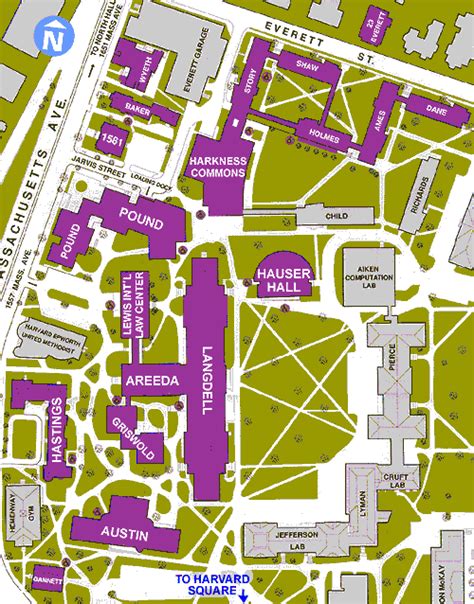 Harvard Law Campus Map