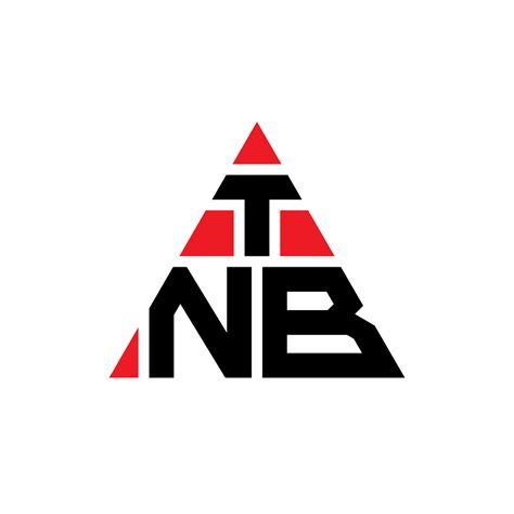 TNB triangle letter logo design with triangle shape. TNB triangle logo ...